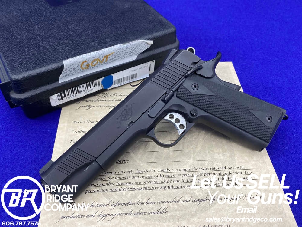 Kimber Custom USMC .45NDT *RETAINED LOW SERIAL #DET1-105* USMC Stamped-img-0