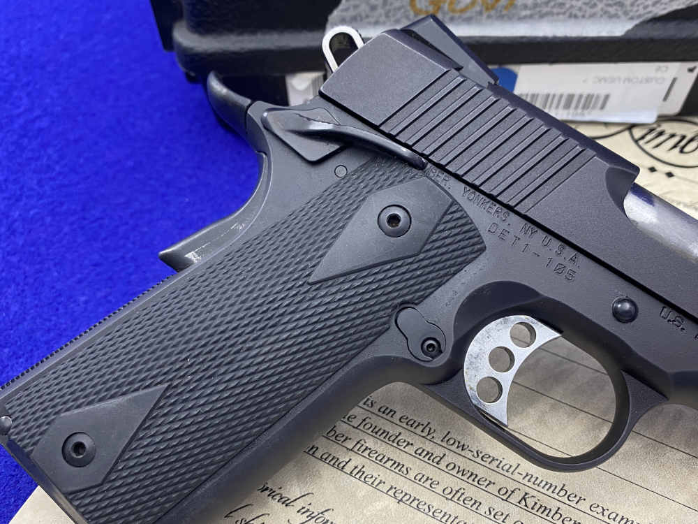 Kimber Custom USMC .45NDT *RETAINED LOW SERIAL #DET1-105* USMC Stamped-img-13
