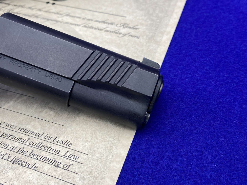 Kimber Custom USMC .45NDT *RETAINED LOW SERIAL #DET1-106* USMC Stamped-img-17