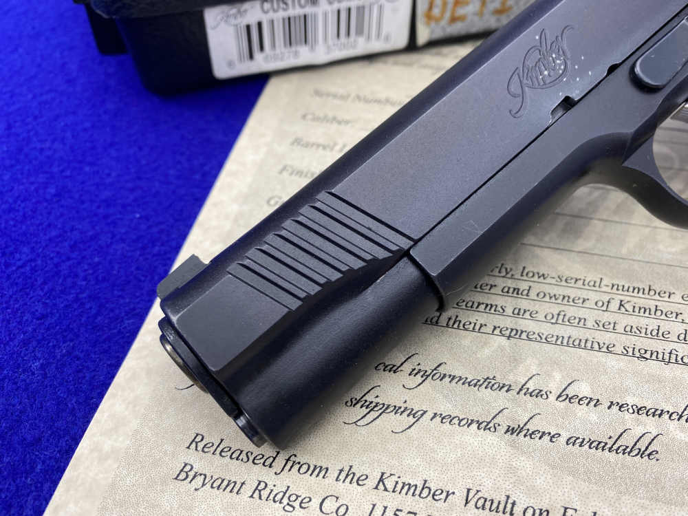Kimber Custom USMC .45NDT *RETAINED LOW SERIAL #DET1-106* USMC Stamped-img-9