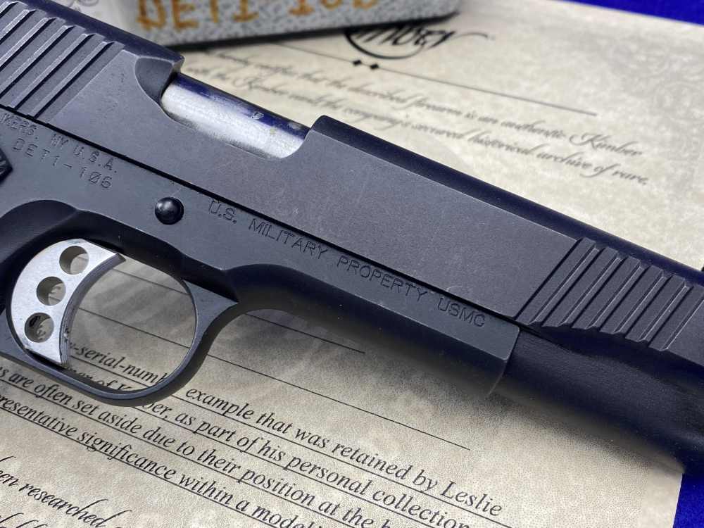 Kimber Custom USMC .45NDT *RETAINED LOW SERIAL #DET1-106* USMC Stamped-img-16
