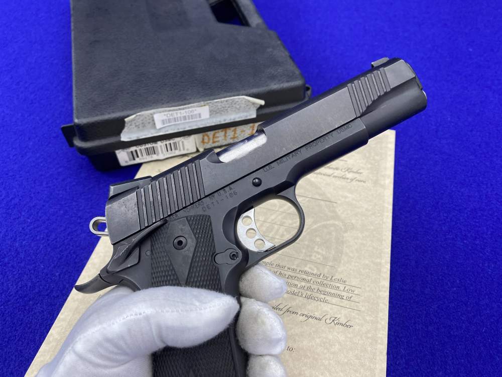 Kimber Custom USMC .45NDT *RETAINED LOW SERIAL #DET1-106* USMC Stamped-img-34