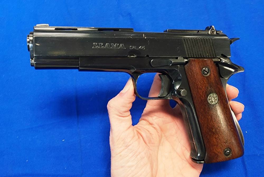 1978 VINTAGE LLAMA 1911 .45 ACP 5" BLUED, 3 MAGS, GOOD COND-img-1