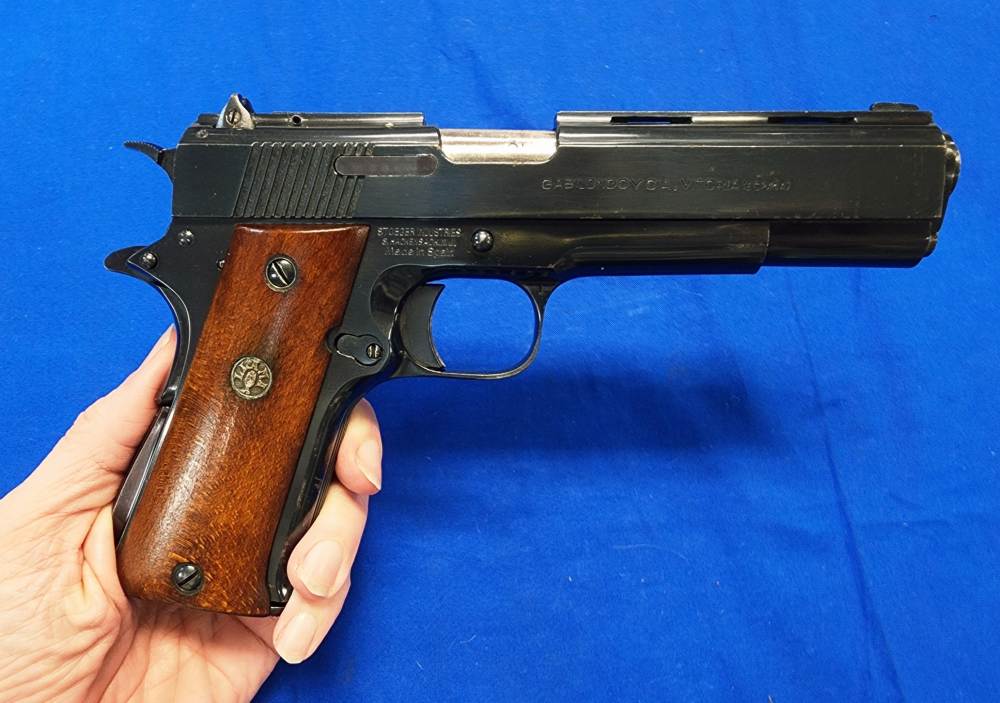 1978 VINTAGE LLAMA 1911 .45 ACP 5" BLUED, 3 MAGS, GOOD COND-img-0