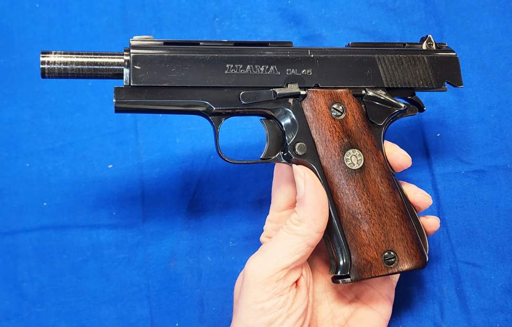 1978 VINTAGE LLAMA 1911 .45 ACP 5" BLUED, 3 MAGS, GOOD COND-img-8