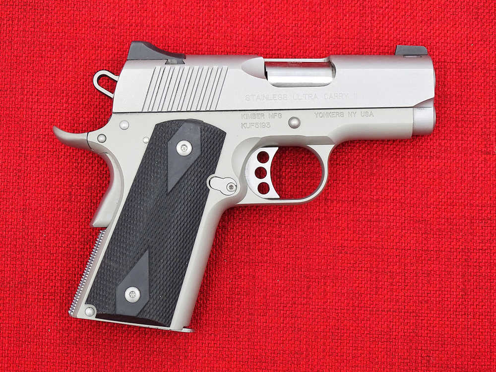 Kimber 1911 Stainless Ultra Carry II 9mm Pistol LIKE NEW-img-1