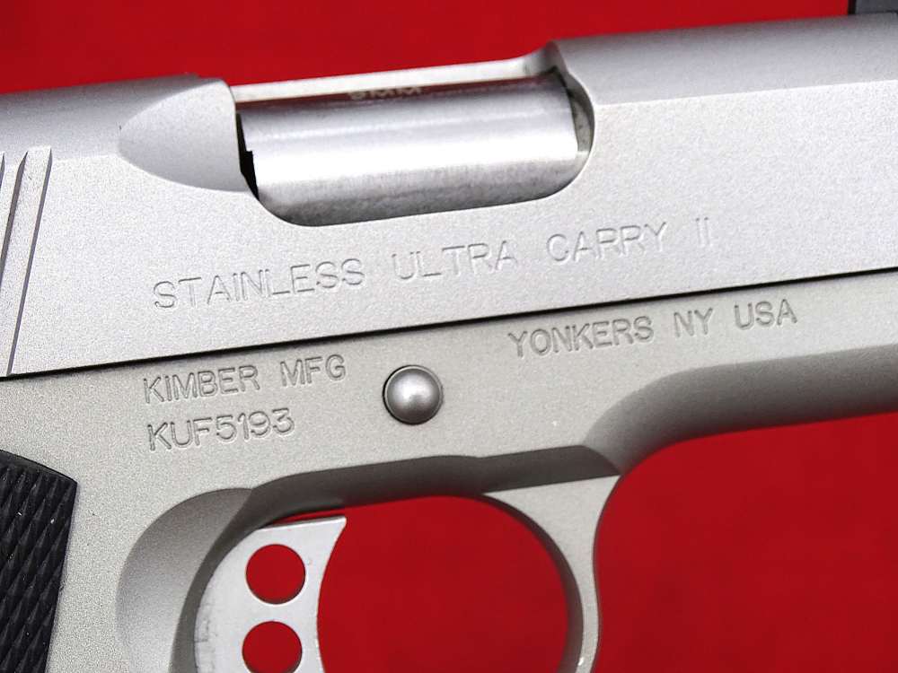 Kimber 1911 Stainless Ultra Carry II 9mm Pistol LIKE NEW-img-7