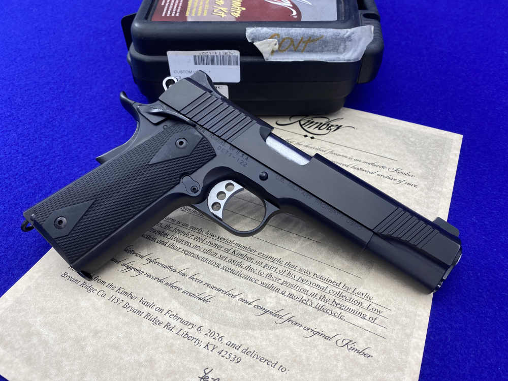Kimber Custom USMC .45ACP *RETAINED LOW SERIAL #DET1-122* USMC Stamped-img-11