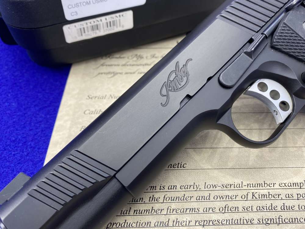 Kimber Custom USMC .45ACP *RETAINED LOW SERIAL #DET1-122* USMC Stamped-img-8