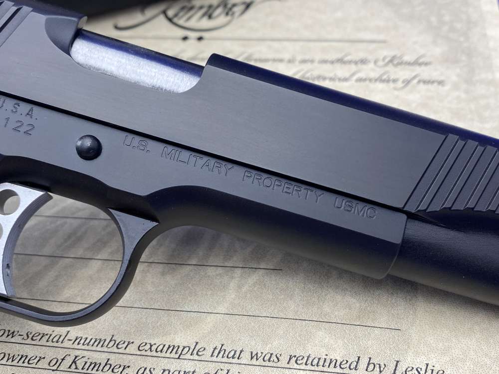 Kimber Custom USMC .45ACP *RETAINED LOW SERIAL #DET1-122* USMC Stamped-img-19