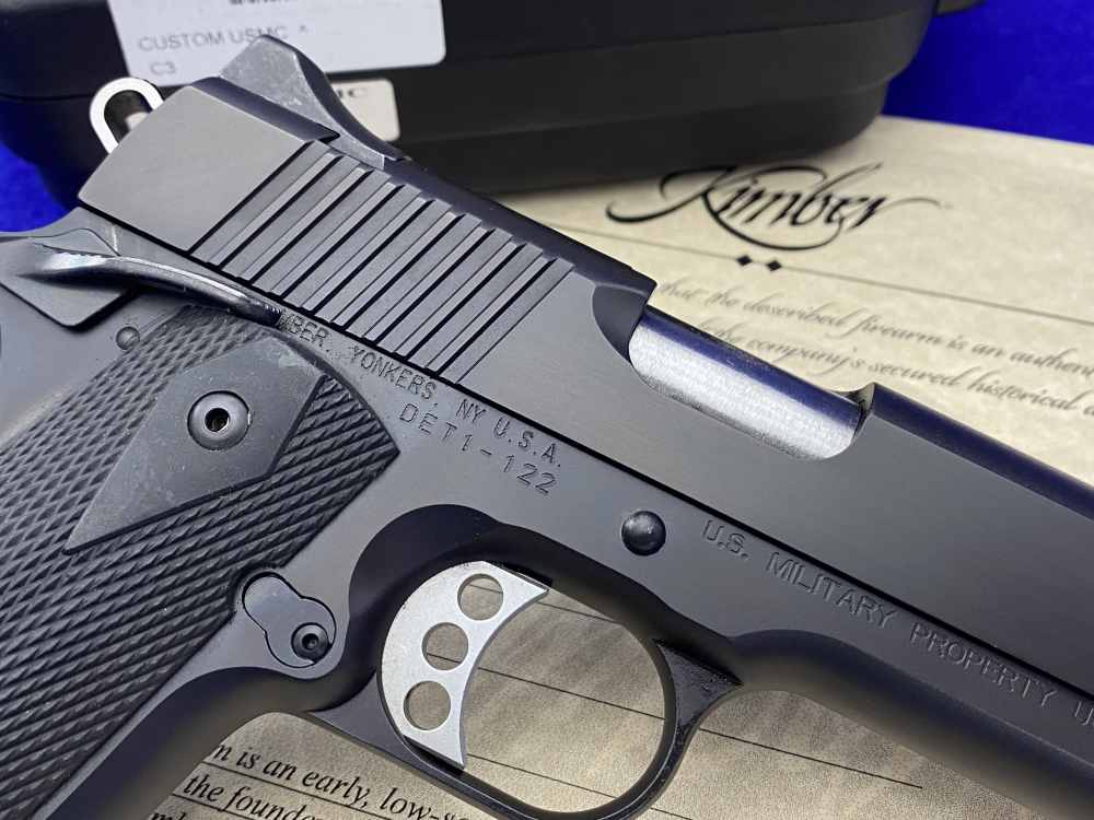 Kimber Custom USMC .45ACP *RETAINED LOW SERIAL #DET1-122* USMC Stamped-img-15