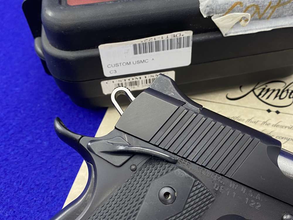Kimber Custom USMC .45ACP *RETAINED LOW SERIAL #DET1-122* USMC Stamped-img-14