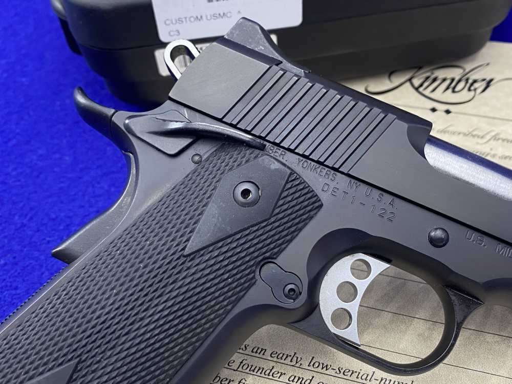 Kimber Custom USMC .45ACP *RETAINED LOW SERIAL #DET1-122* USMC Stamped-img-13