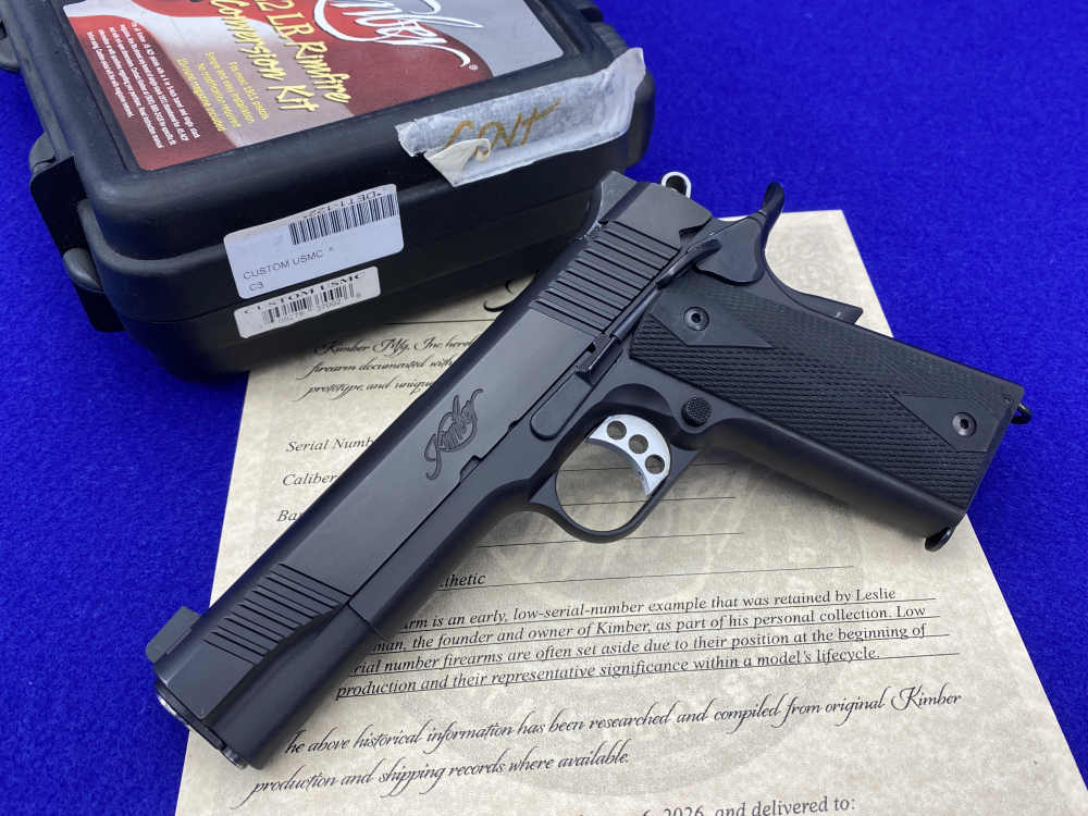Kimber Custom USMC .45ACP *RETAINED LOW SERIAL #DET1-122* USMC Stamped-img-3