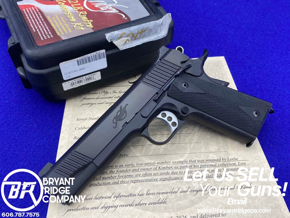 Kimber Custom USMC .45ACP *RETAINED LOW SERIAL #DET1-122* USMC Stamped-img-0