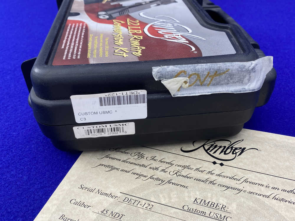 Kimber Custom USMC .45ACP *RETAINED LOW SERIAL #DET1-122* USMC Stamped-img-43