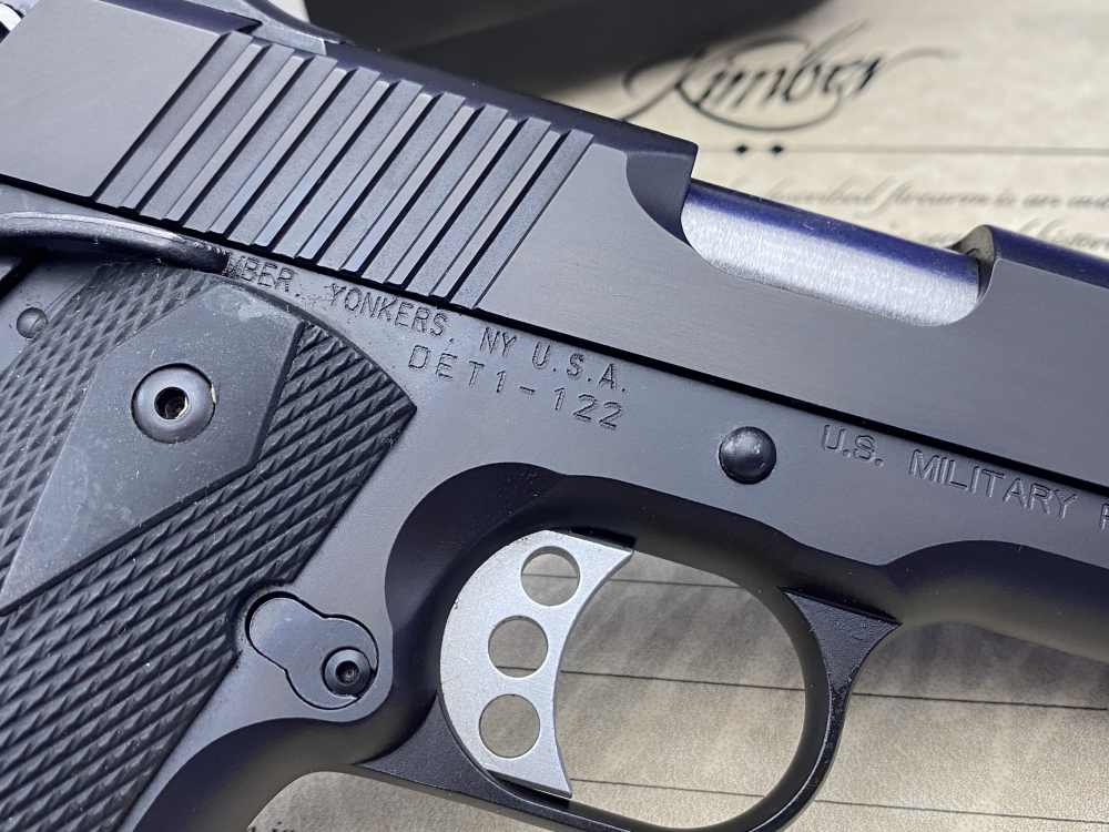 Kimber Custom USMC .45ACP *RETAINED LOW SERIAL #DET1-122* USMC Stamped-img-20