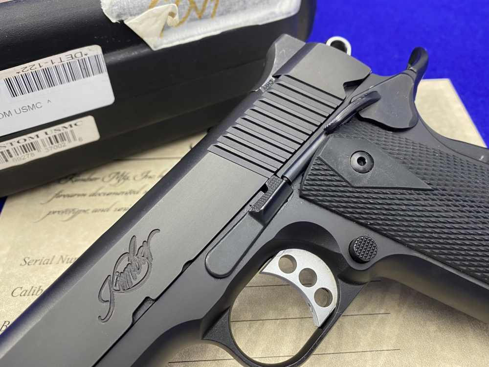 Kimber Custom USMC .45ACP *RETAINED LOW SERIAL #DET1-122* USMC Stamped-img-7