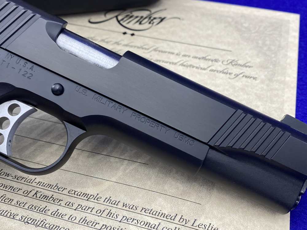 Kimber Custom USMC .45ACP *RETAINED LOW SERIAL #DET1-122* USMC Stamped-img-16