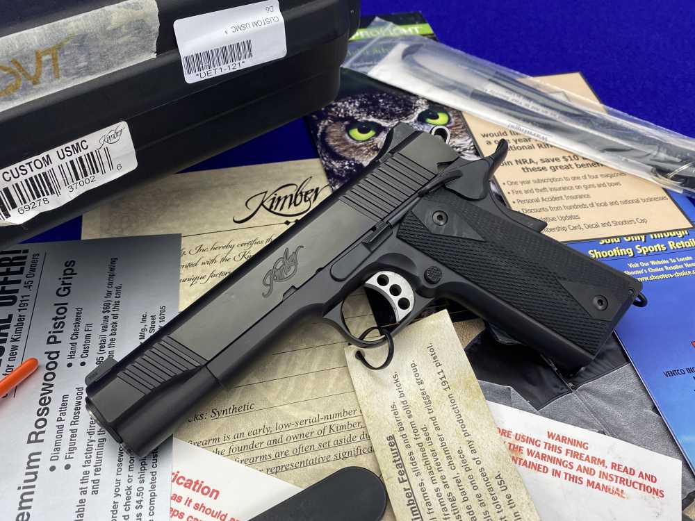 Kimber Custom USMC .45NDT *RETAINED LOW SERIAL #DET1-121* USMC Stamped-img-48