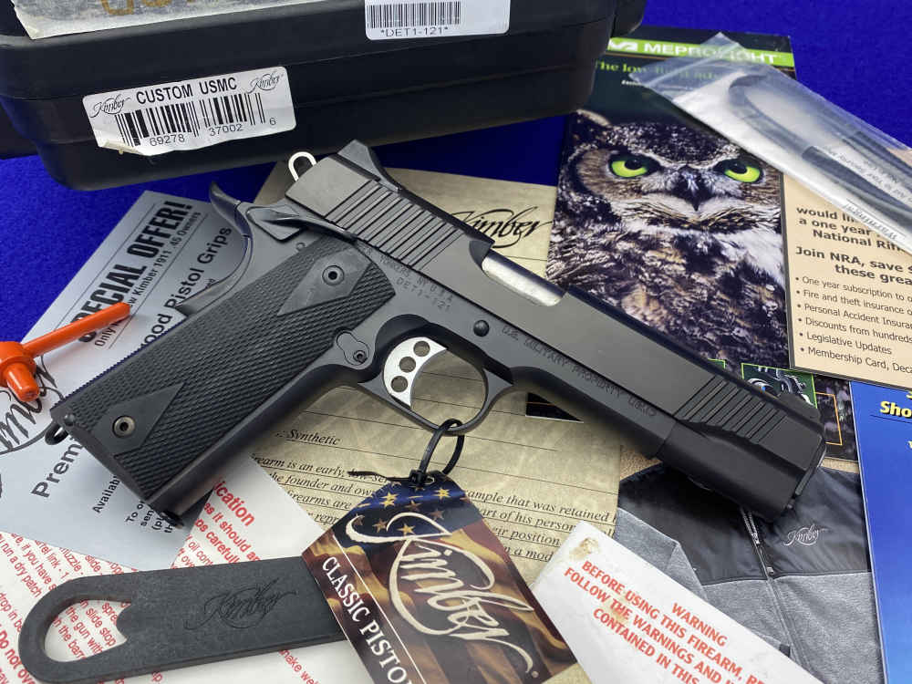 Kimber Custom USMC .45NDT *RETAINED LOW SERIAL #DET1-121* USMC Stamped-img-11