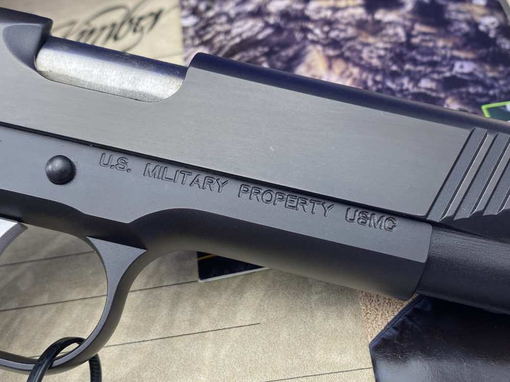 Kimber Custom USMC .45NDT *RETAINED LOW SERIAL #DET1-121* USMC Stamped-img-19