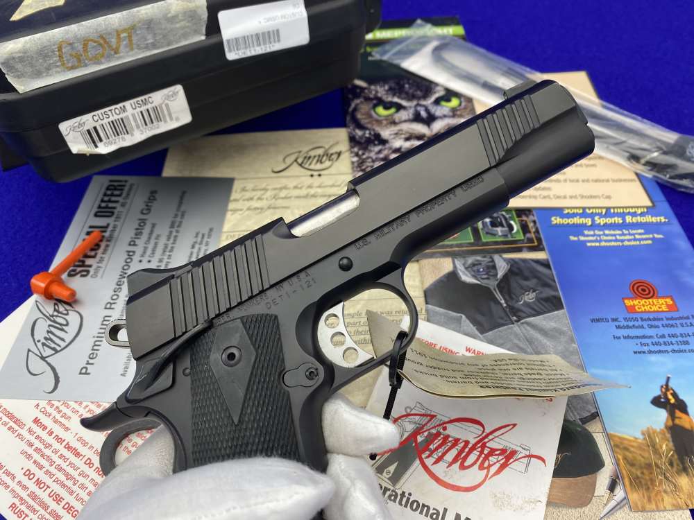 Kimber Custom USMC .45NDT *RETAINED LOW SERIAL #DET1-121* USMC Stamped-img-36