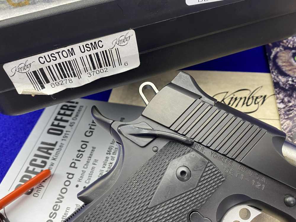 Kimber Custom USMC .45NDT *RETAINED LOW SERIAL #DET1-121* USMC Stamped-img-14