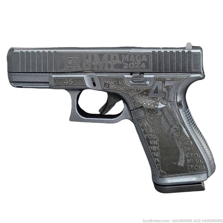 GLOCK 19 GEN 5 DARK MAGA Handgun G19 Optic Cut RMR Safe Action 9mm 15R 4"-img-2