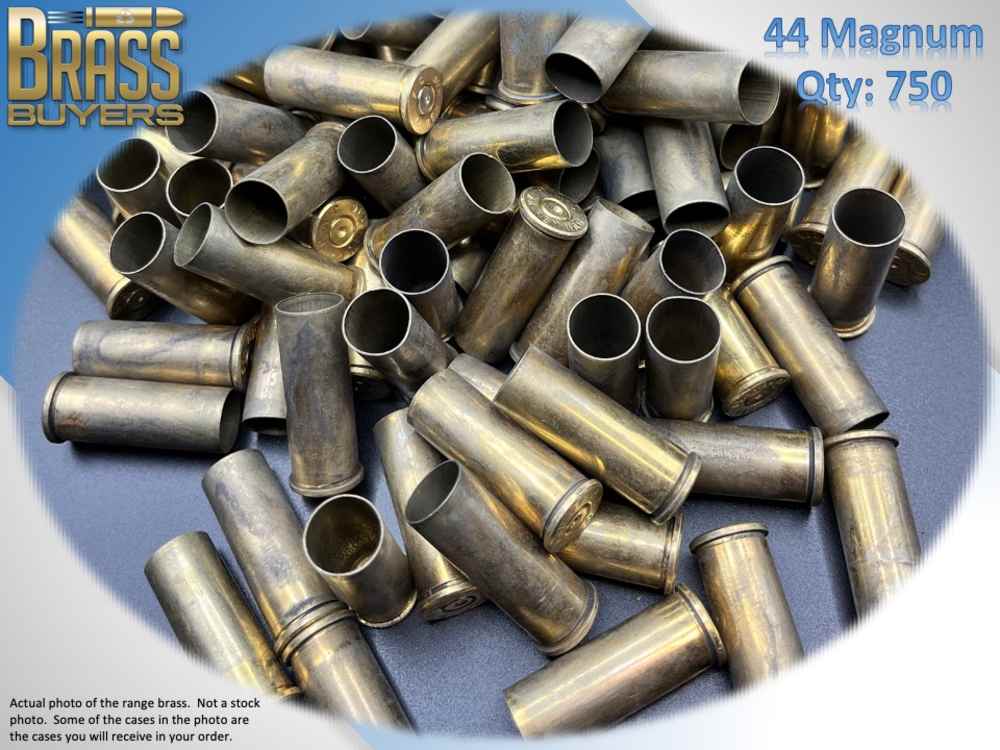 750 PIECES - 44 MAGNUM ONCE FIRED BRASS + MANUAL-img-0