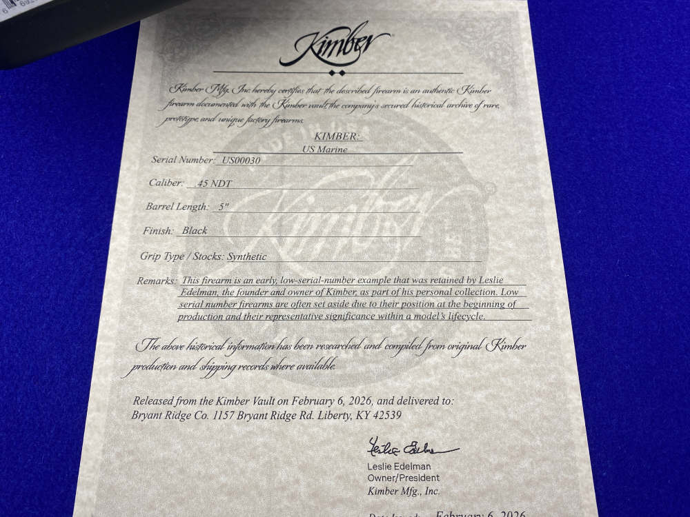 Kimber US MARINE II .45NDT *LOW SERIAL NUMBER RETAINED BY KIMBER* #US00030-img-46