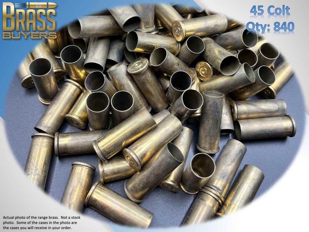 840 PIECES - 45 COLT ONCE FIRED BRASS + MANUAL-img-0
