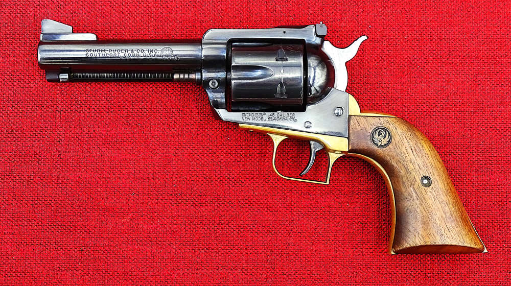 Ruger New Model BlackHawk 45LC w/ Brass Grip Frame 1976 Excellent-img-1