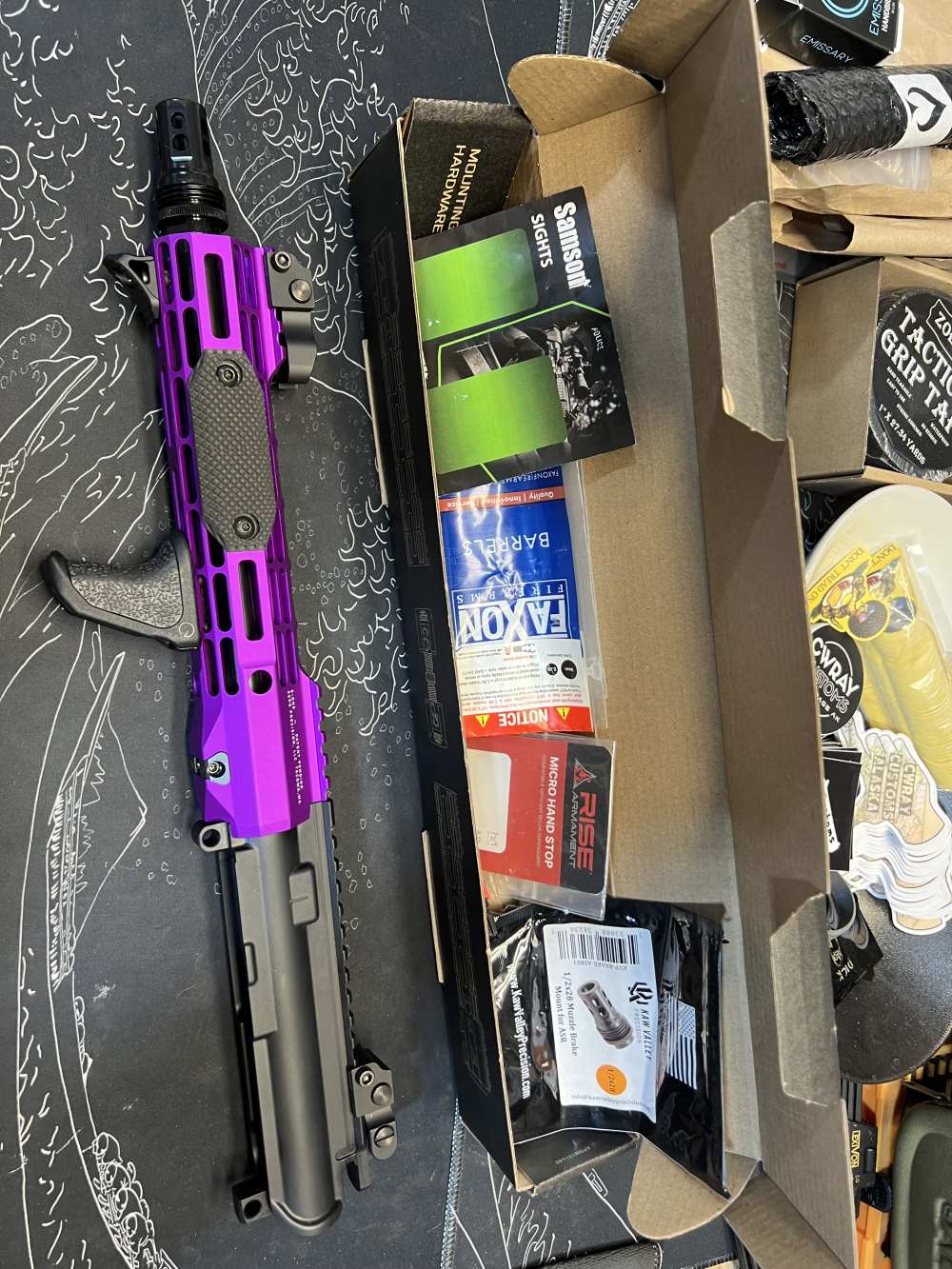10in (9mm) AR9 PCC Builders Kit Faxon, Aero Ano Purple ASR -CWRAY-img-18