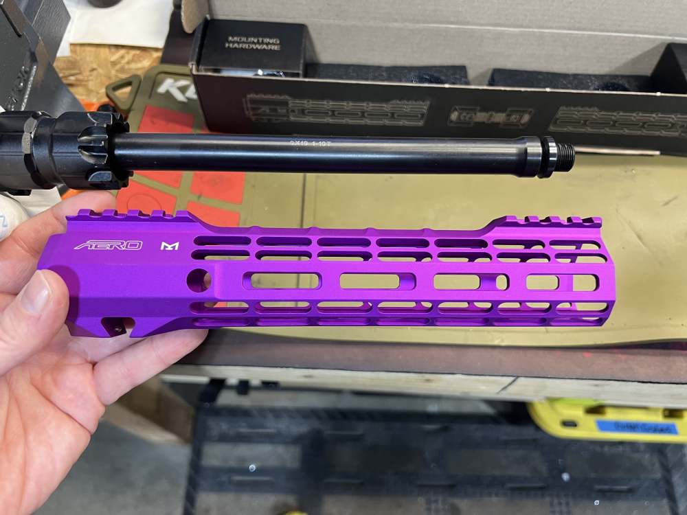 10in (9mm) AR9 PCC Builders Kit Faxon, Aero Ano Purple ASR -CWRAY-img-14