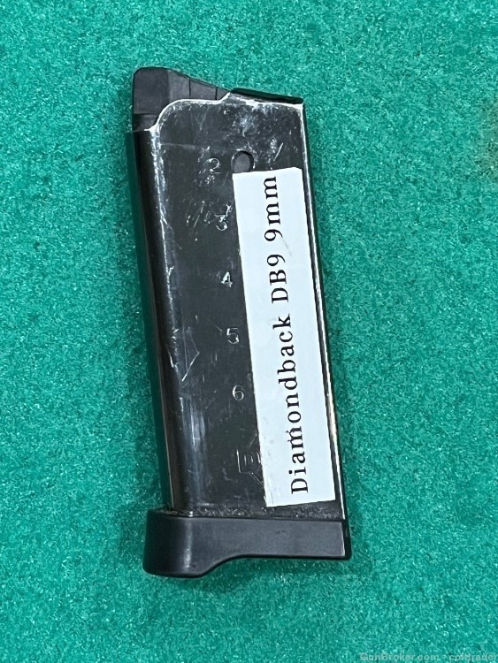 Diamondback DB9 Factory 6rd 9mm Magazine Made in Italy -img-1