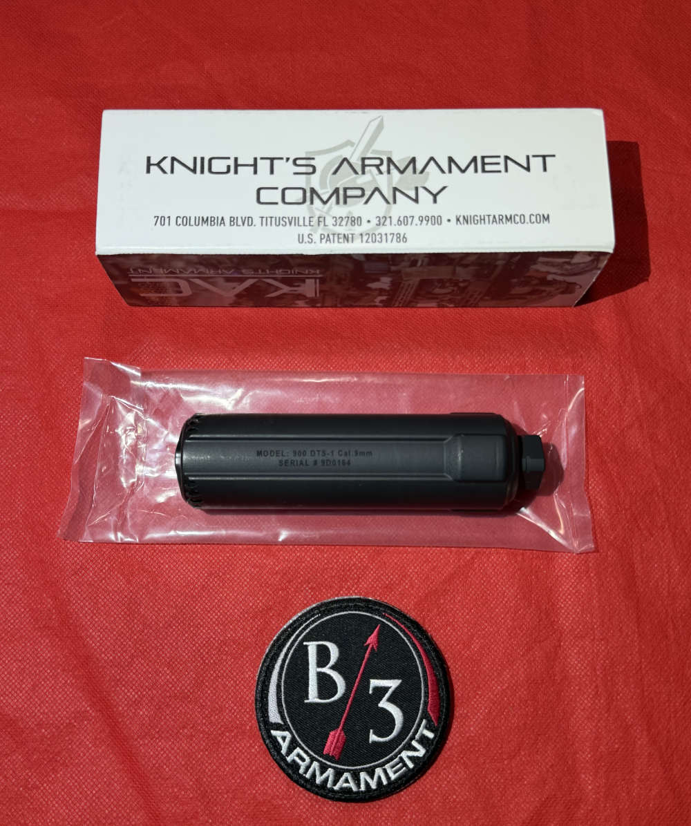 Knights Armament KAC 9MM 900 DTS-1 Suppressor KM 123434 NIB-img-1