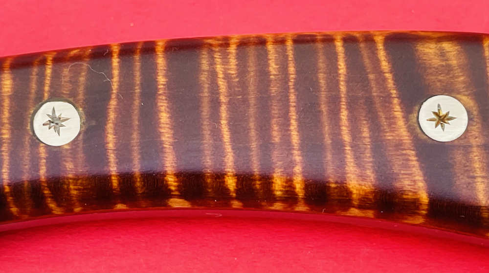 Augie LoPrinzi Hand Made Master Engraved Hunter Tiger Maple Knife -img-29