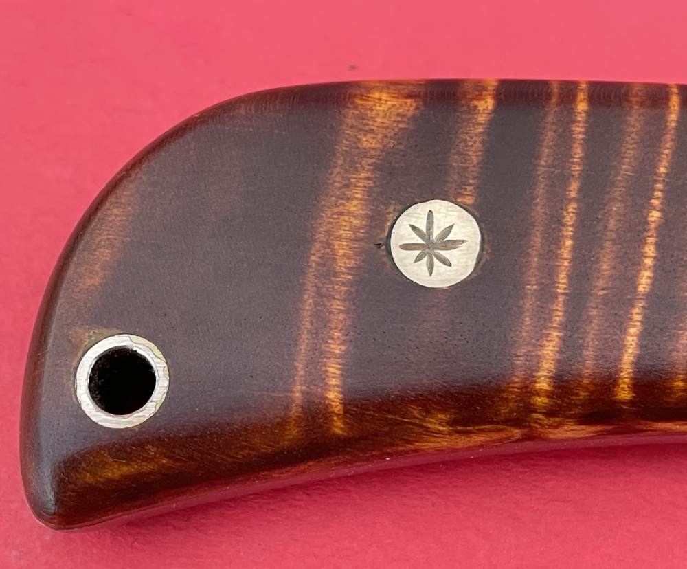 Augie LoPrinzi Hand Made Master Engraved Hunter Tiger Maple Knife -img-19