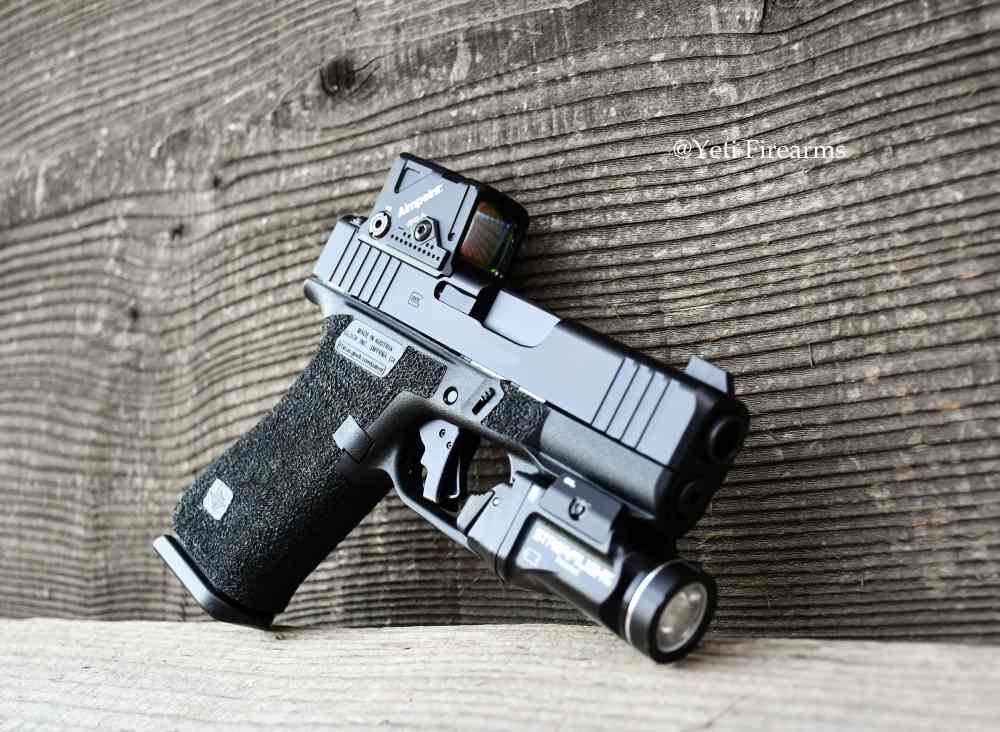 Glock 43x MOS A-CUT 9mm W/ Aimpoint COA Triarc Stipple TLR-7 HL-X APEX -img-5
