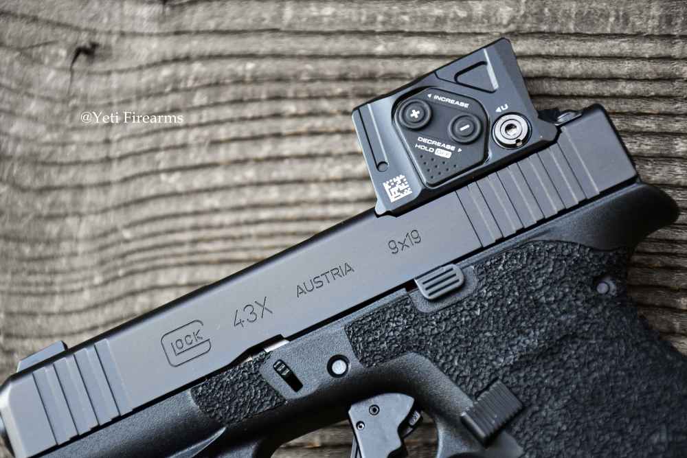 Glock 43x MOS A-CUT 9mm W/ Aimpoint COA Triarc Stipple TLR-7 HL-X APEX -img-9
