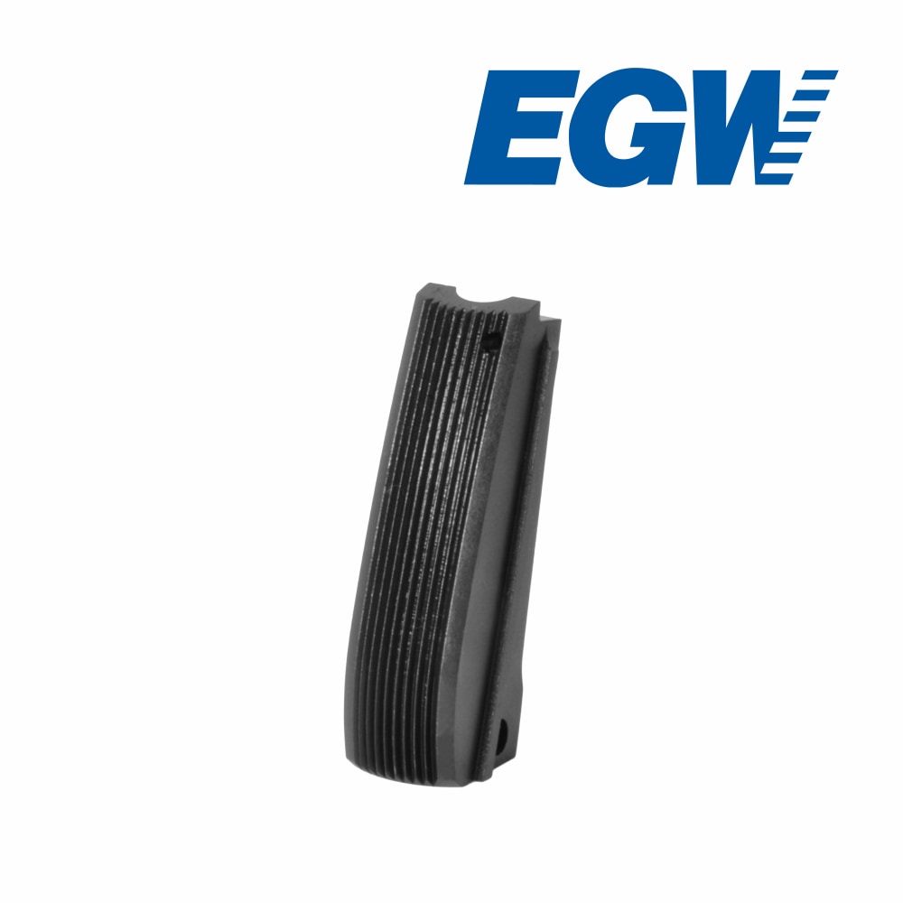 EGW Mainspring Housing Arched Serrated Blue Retro Colt Style (GI)-img-0