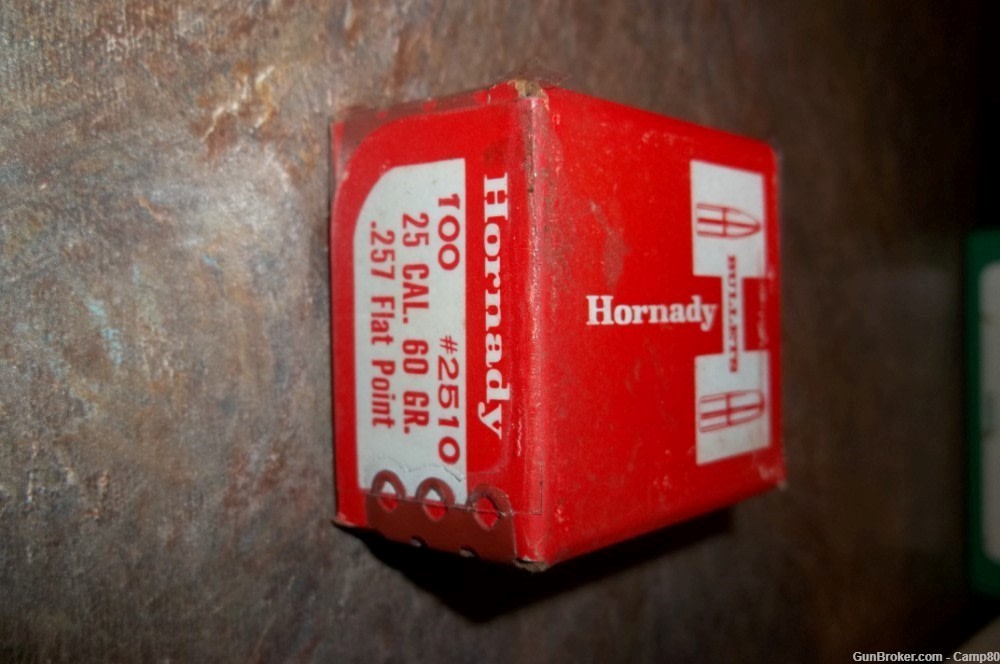 25 cal, .257, Hornady, 60gr, FN, 25-20, 100ct-img-0