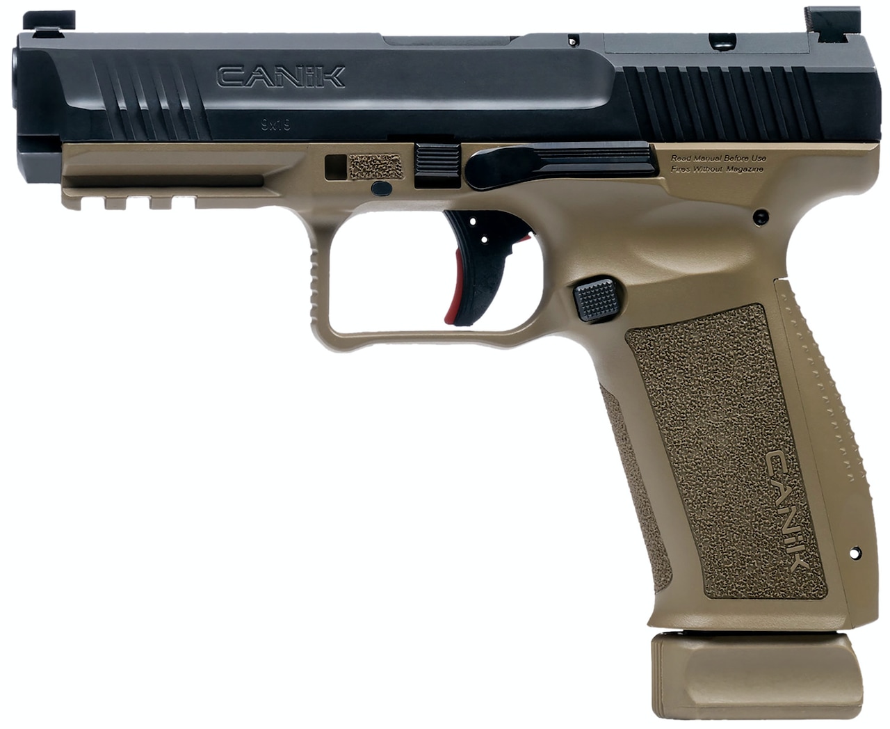Canik Mete SFT 9mm Luger Pistol 4.46 Black/FDE HG6652N-img-0