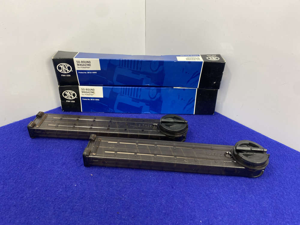 2 FNH FN PS90 P90 5.7x28mm 50 Round Factory Magazines *ROTARY FEED DESIGN*-img-18
