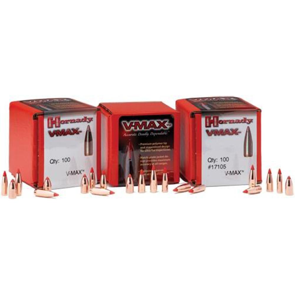 Hornady V-MAX Bullets .22 cal .224" 50 gr V-MAXBT 100/ct-img-0
