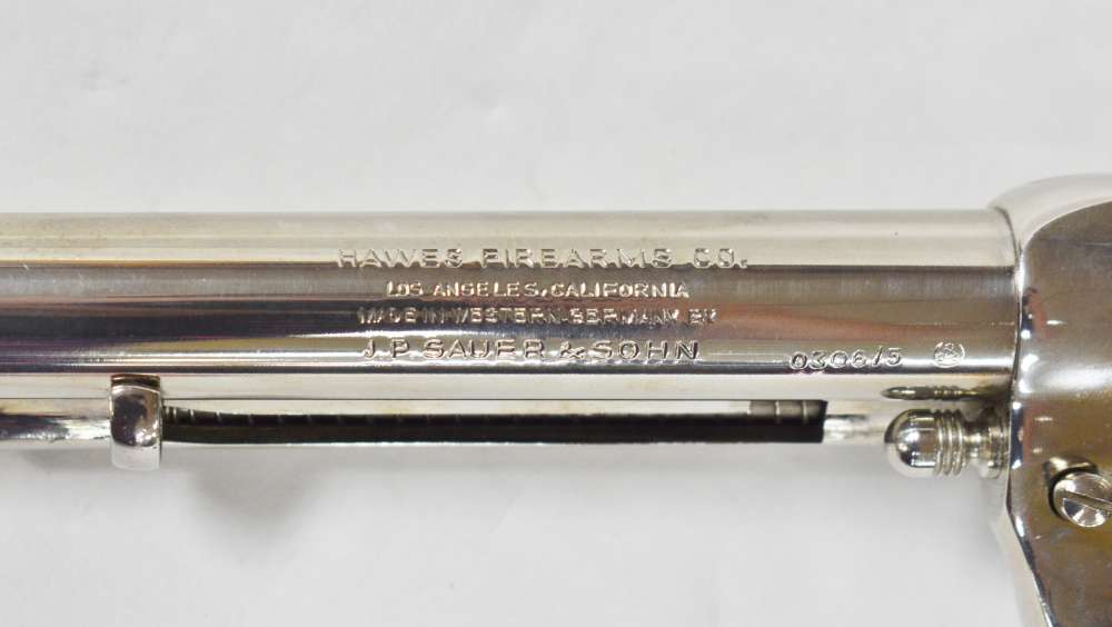 SEQUENTIAL HAWES WESTERN MARSHALL .45 COLT 6" SAA PENNY NICKEL SALE 45LC NR-img-8