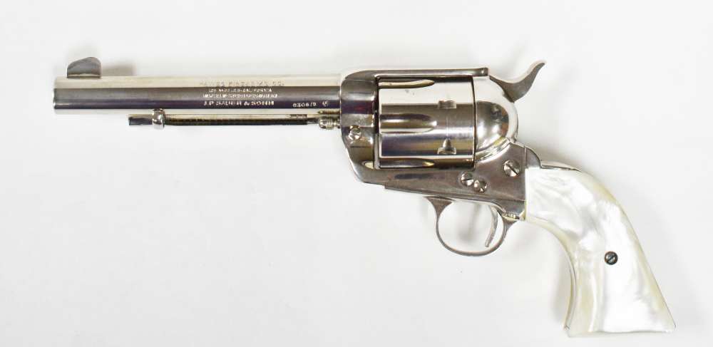 SEQUENTIAL HAWES WESTERN MARSHALL .45 COLT 6" SAA PENNY NICKEL SALE 45LC NR-img-7