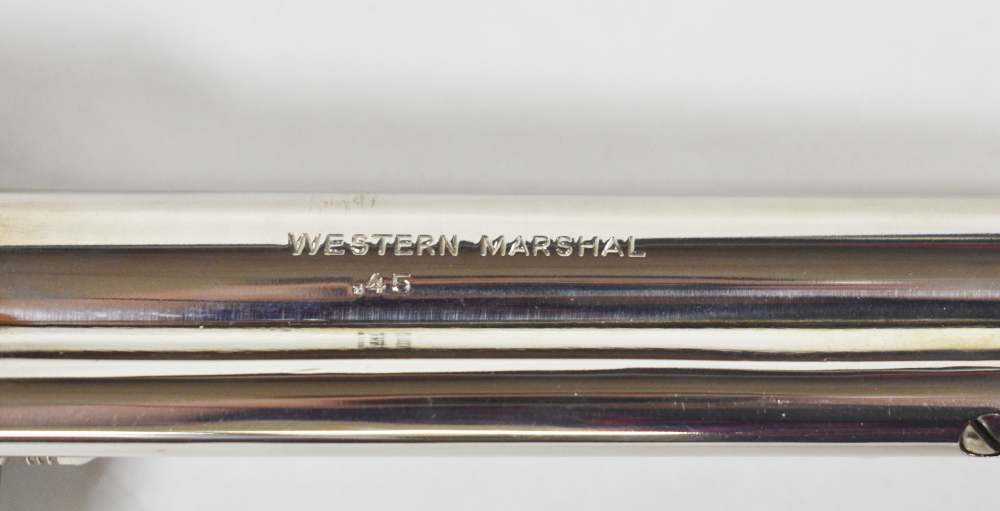SEQUENTIAL HAWES WESTERN MARSHALL .45 COLT 6" SAA PENNY NICKEL SALE 45LC NR-img-9