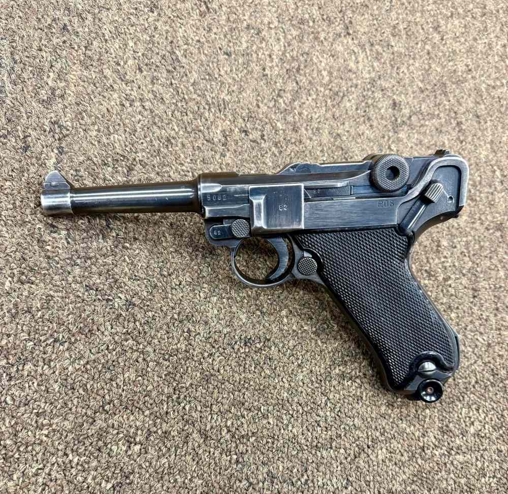 1941 Mauser byf 41 P.08 P08 Luger Black Widow 9mm All Matching Mags Holster-img-2